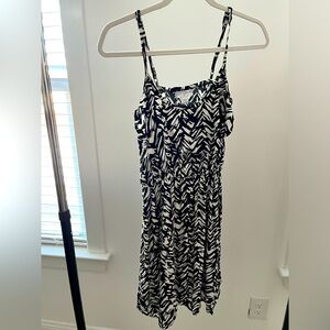 Cotton On Mini sundress with black and white pattern. Size S Small